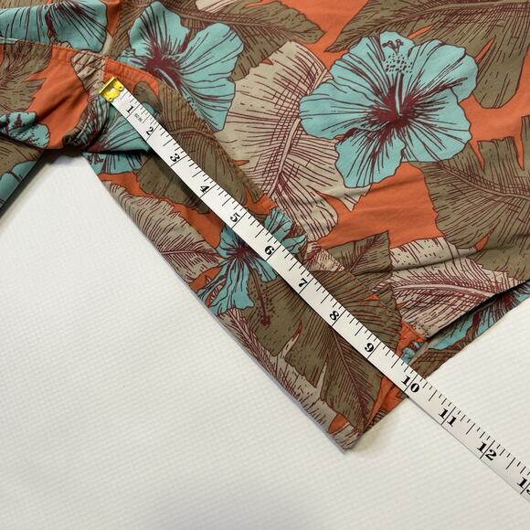 Patagonia Men’s Wavefarer Striped Board Shorts Size 35 Brown Orange Hawaiian - Picture 4 of 12